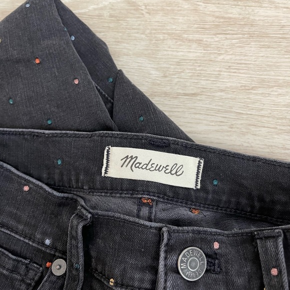 MADEWELL 10 HIGH RISE METALLIC DOT SKINNY JEANS  27 - Picture 5 of 7